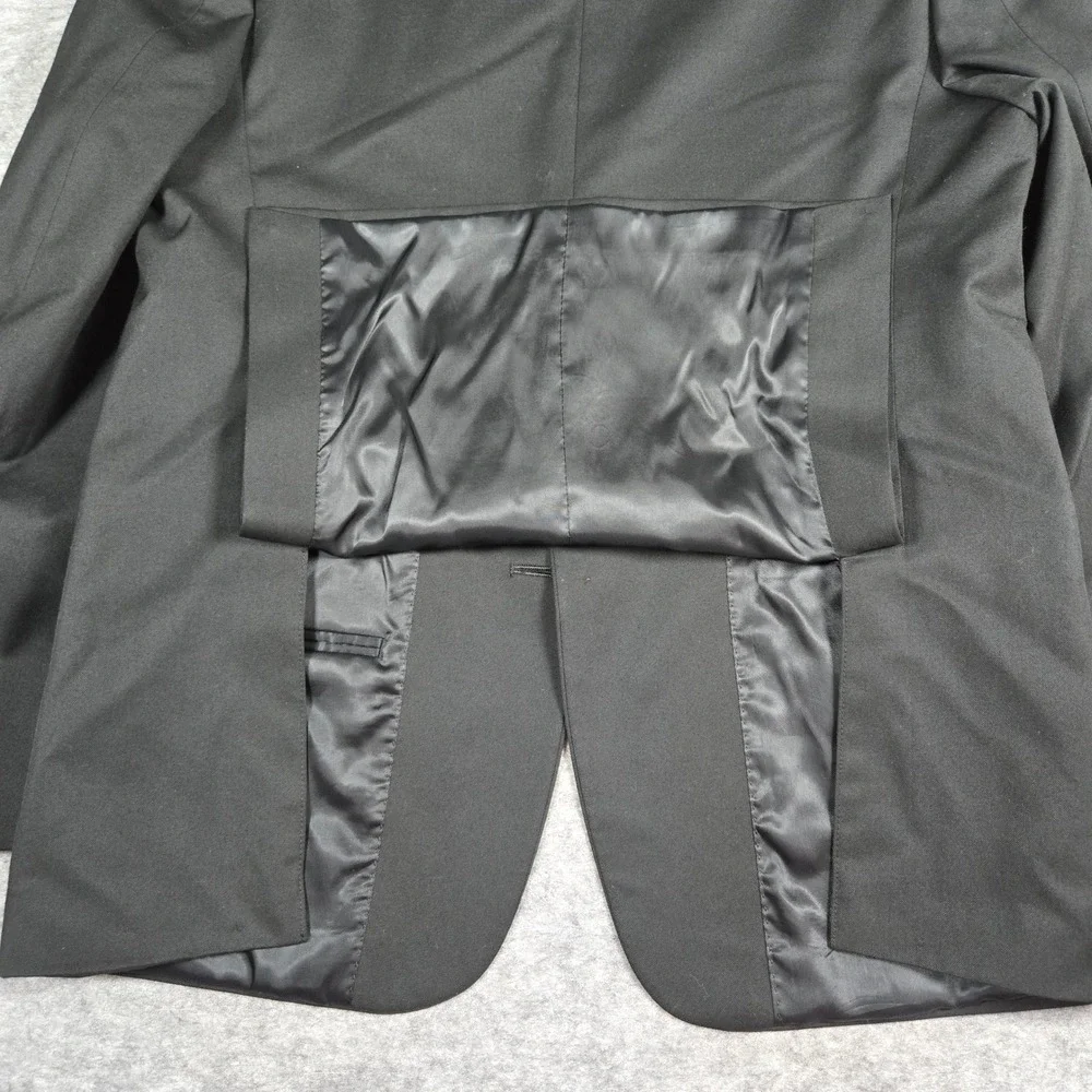 Lauren Ralph Lauren Boys Black Solid Two Button Classic Fit Blazer 16H